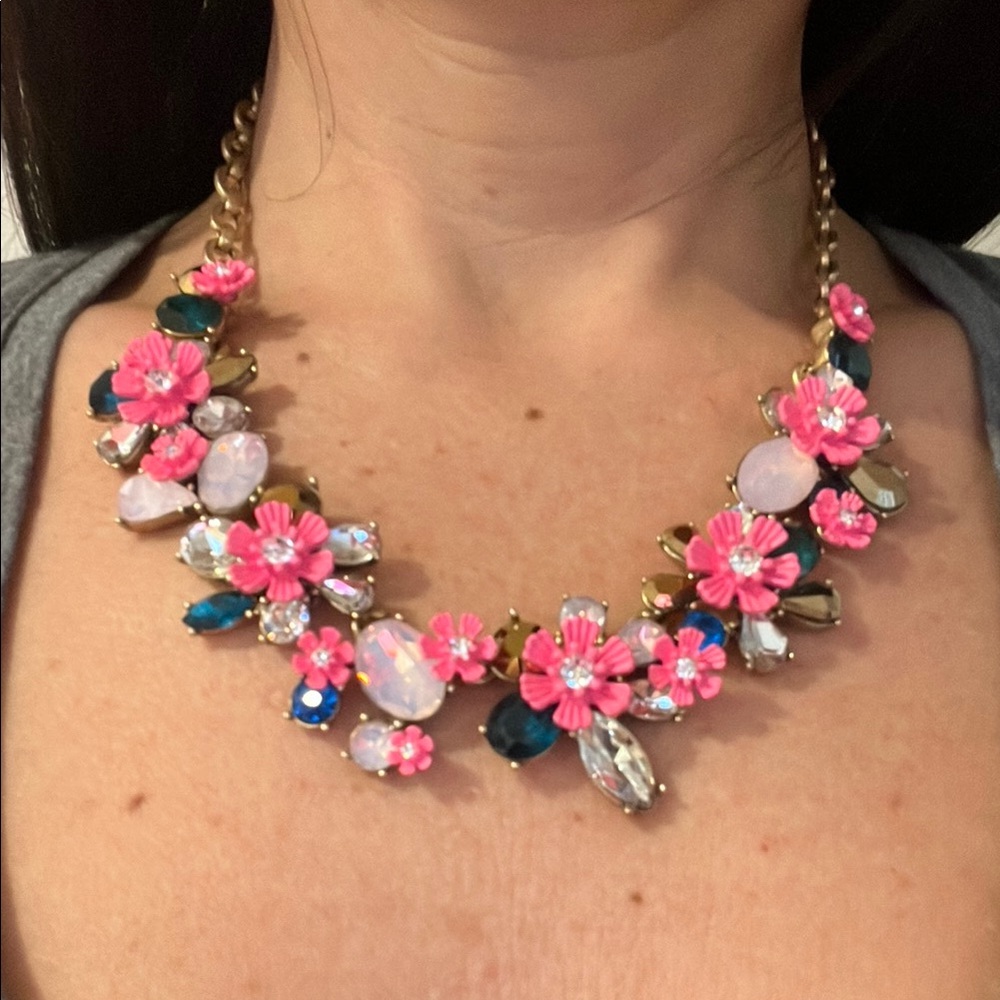 J. Crew gorgeous floral necklace